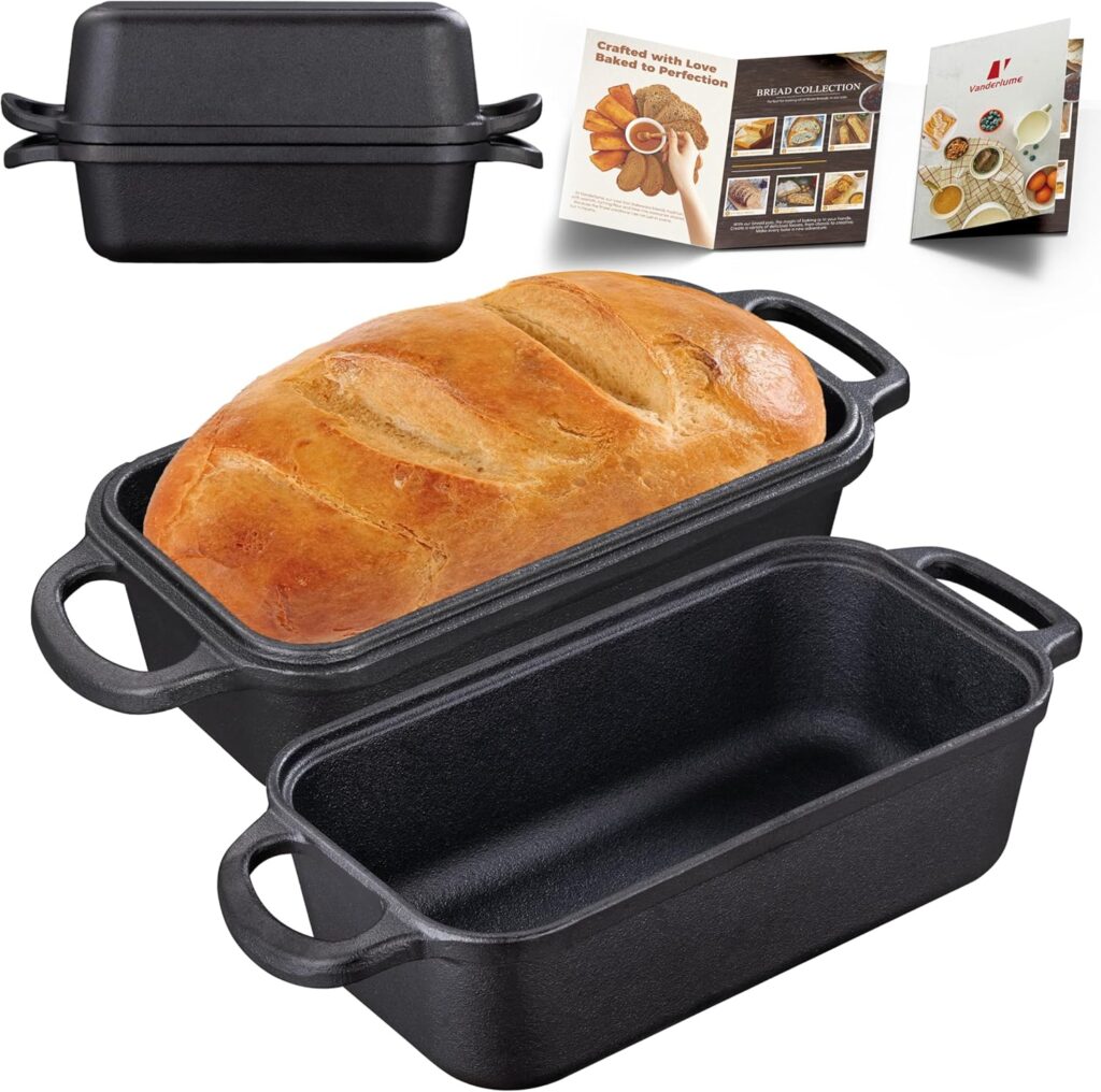 Vanderlume Cast Iron Loaf Pan with Lid