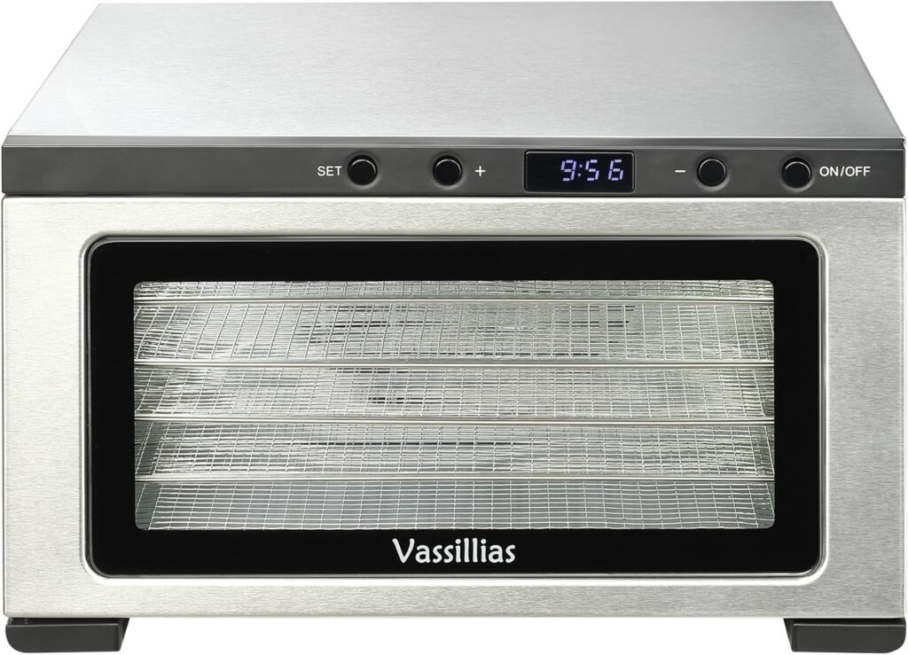 Vassillias Stainless Steel Mini Food Dehydrator (6 Trays)