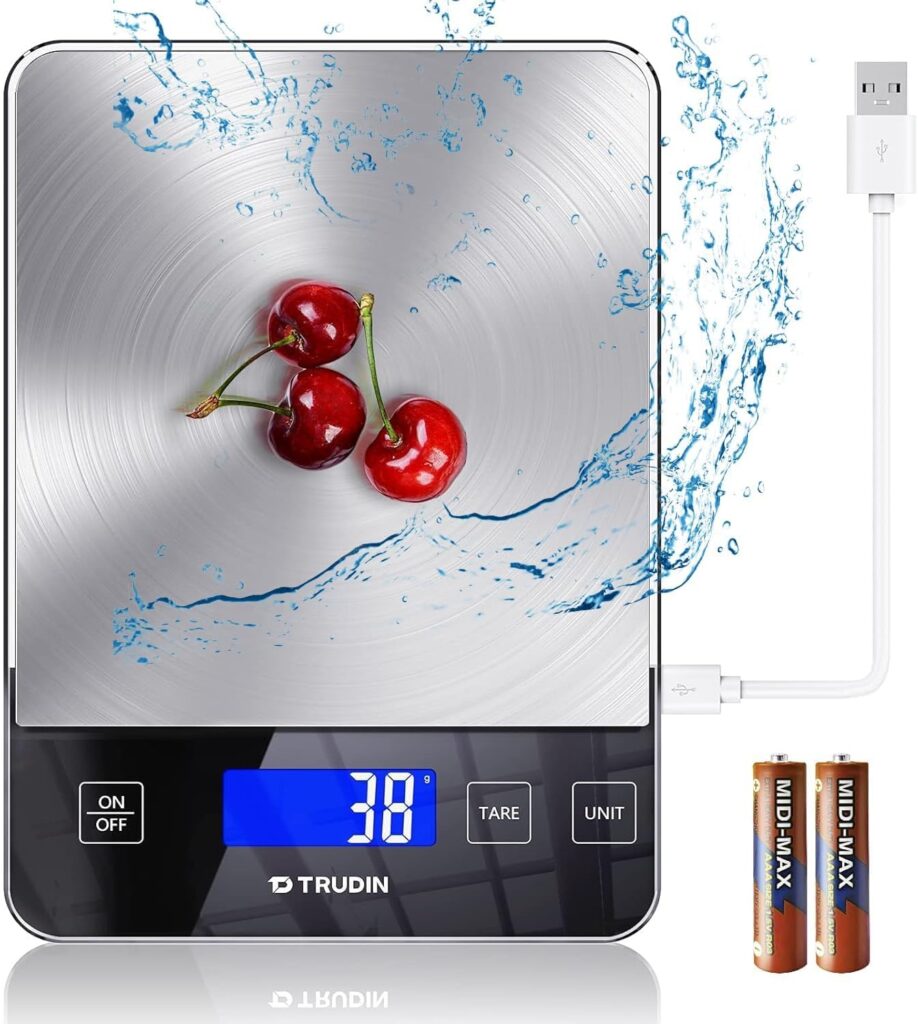 TRUDIN NASA-Grade 33lb Digital Kitchen Scale