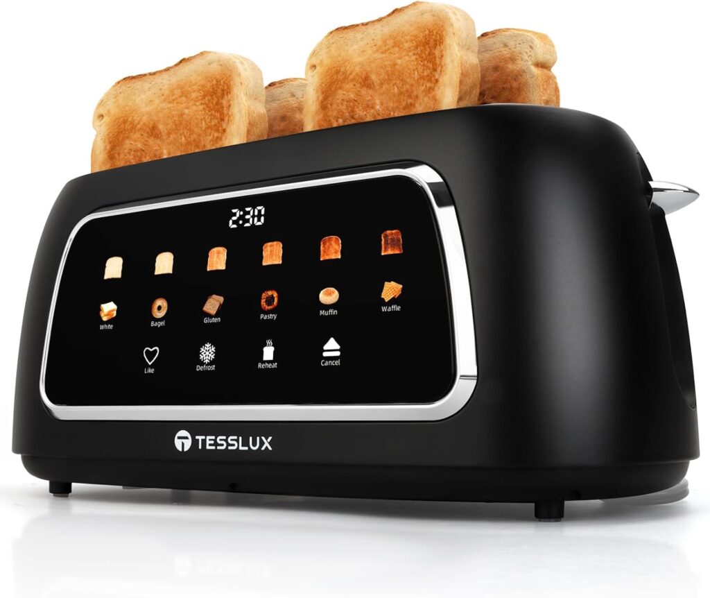 Tesslux 4-Slice Touch Screen Toaster