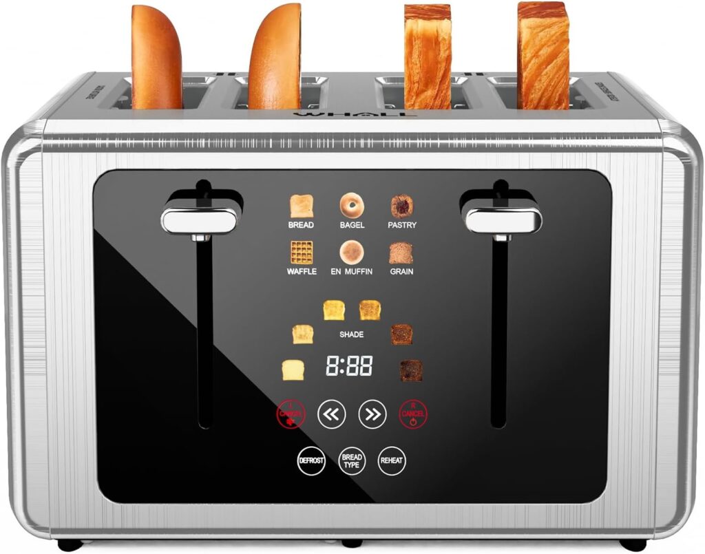 Whall 4-Slice Touch Screen Toaster