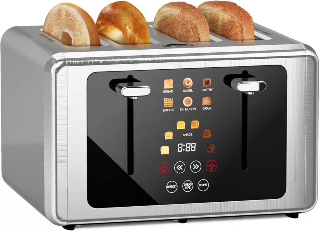 WUNLY Touch Screen 4-Slice Toaster