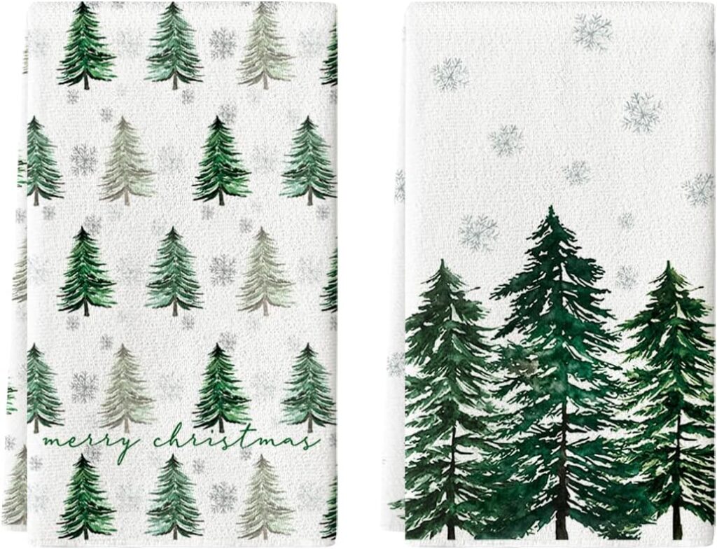Christmas-Themed Kitchen Towels Set