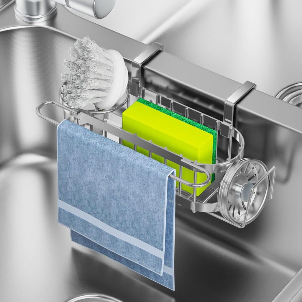 Clip-on Sink Caddy with Drainboard