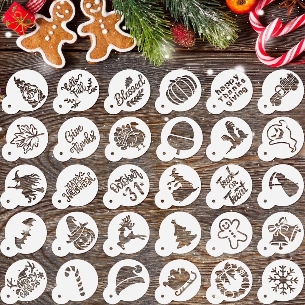 Holiday Coffee Stencils