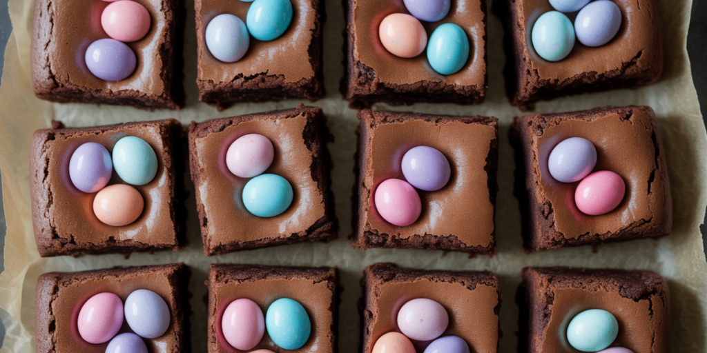 mini egg brownies