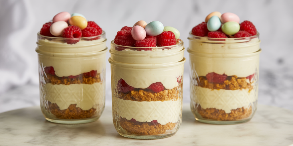 easter cheese cake parfaits