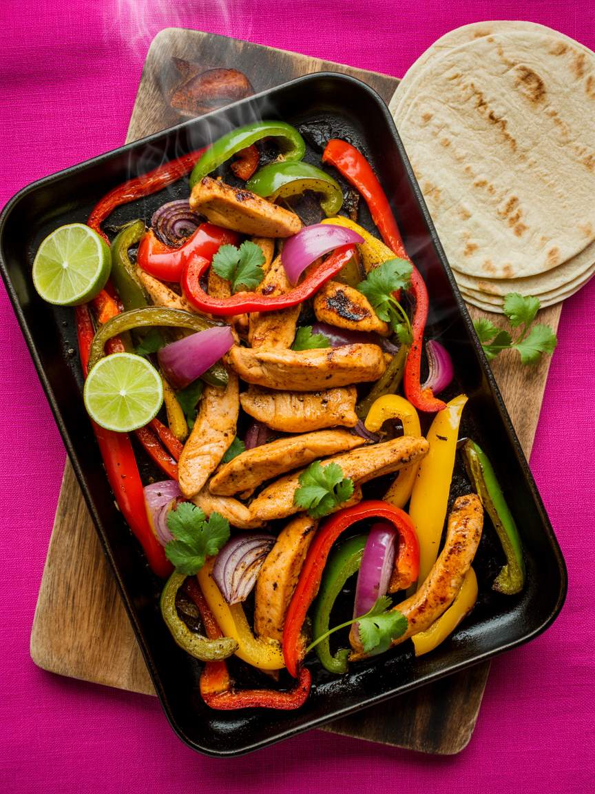 Sheet pan chicken fajitas — a high-protein dinner