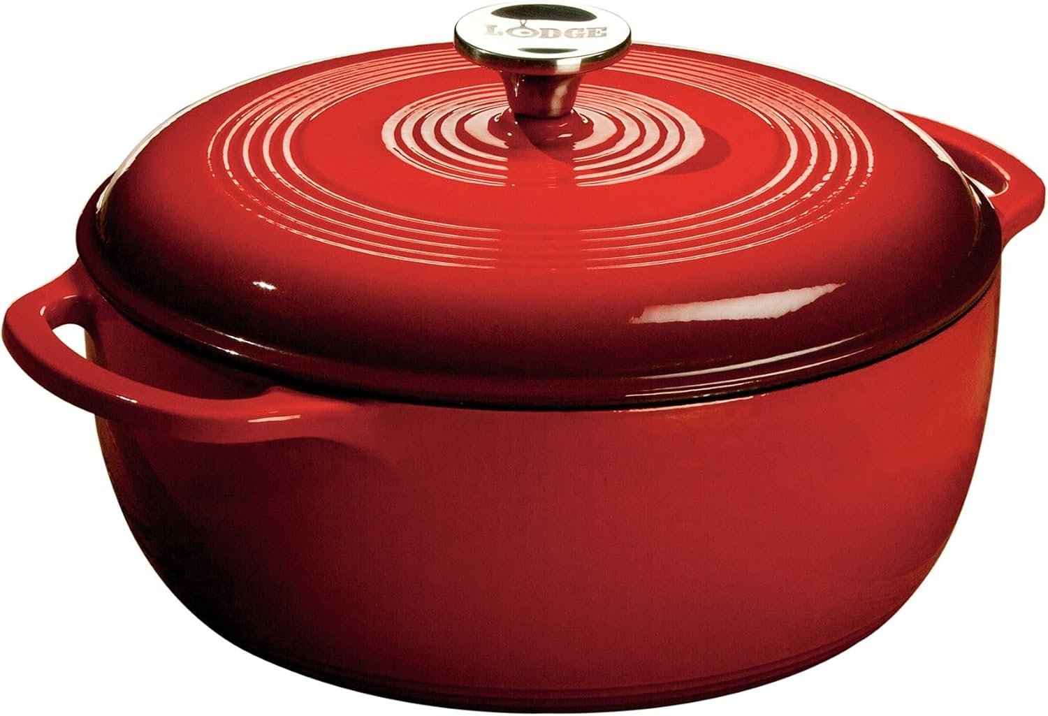 Lodge 6-Qt Enameled Cast Iron Dutch Oven